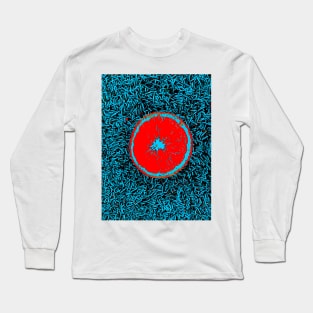 Blood Red Orange Long Sleeve T-Shirt